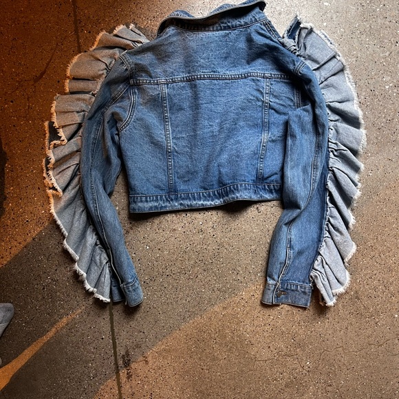 Distressed Blue Jean Jacket - Picture 2 of 3